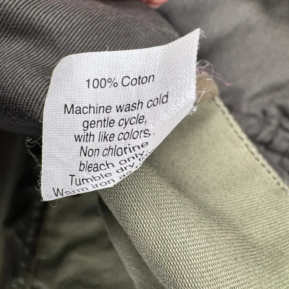 J Crew Jacket Womens Small Relaxed Boyfriend‎ Field Full Snap Zip Dark Green